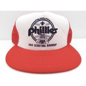 Vintage MLB Philadelphia Phillies 1984 Scouting Roundup Snapback Hat